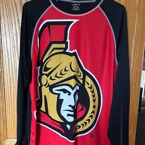 Ottawa Senators Red & Black Long Sleeve Jersey Shirt